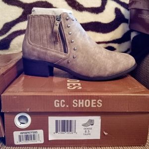 Denise style taupe ankle boots
